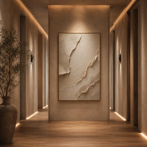 Quiet Plaster Textured Wall Art room scene 5 | Oildeco