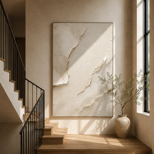 Quiet Plaster Textured Wall Art room scene 6 | Oildeco