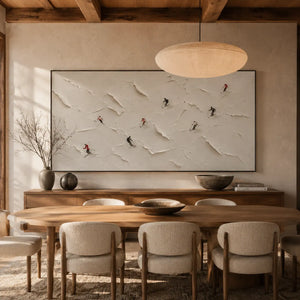 Drift Birds Textured Wall Art room scene 5 | Oildeco