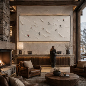 Drift Birds Textured Wall Art room scene 6 | Oildeco