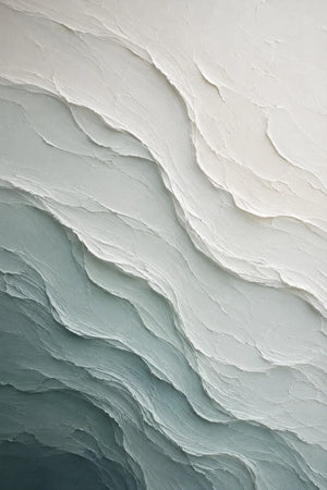 Aqua Ridge Textured Wall Art room scene 1 | Oildeco