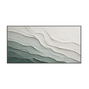 Teal Current Textured Wall Art | Oildeco