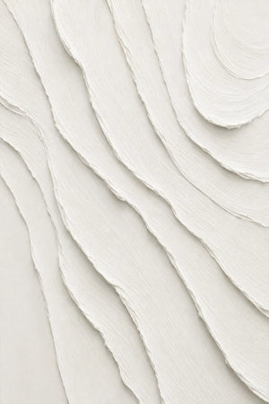 Ivory Flow Textured Wall Art room scene 1 | Oildeco