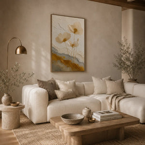 Pressed Daisy Floral Wall Art room scene 5 | Oildeco