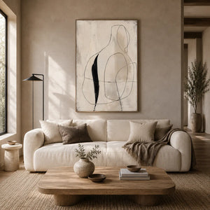 Line Muse Figure Wall Art room scene 2 | Oildeco