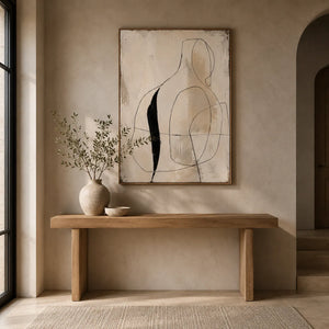 Line Muse Figure Wall Art room scene 4 | Oildeco