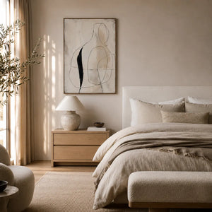 Line Muse Figure Wall Art room scene 5 | Oildeco