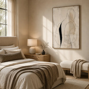 Line Muse Figure Wall Art room scene 6 | Oildeco