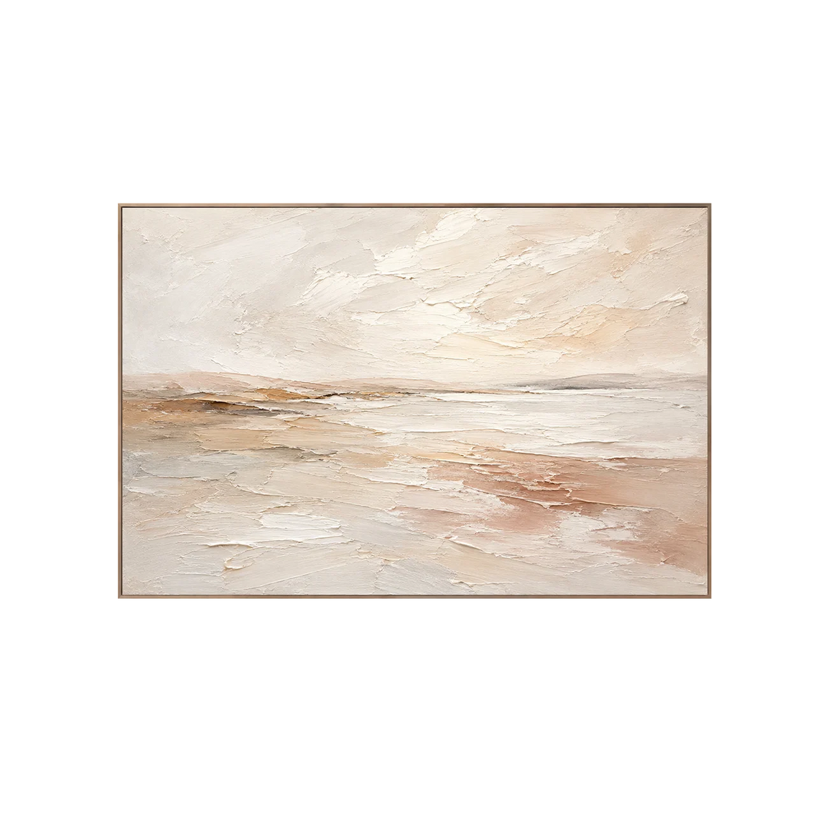 Pale Sandbar Seascape Wall Art