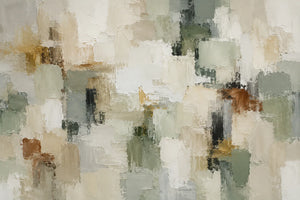 Sage Patch Abstract Wall Art room scene 1 | Oildeco