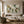 Sage Patch Abstract Wall Art room scene 2 | Oildeco