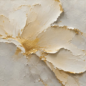 Gilded Petal Relief Wall Art room scene 2 | Oildeco
