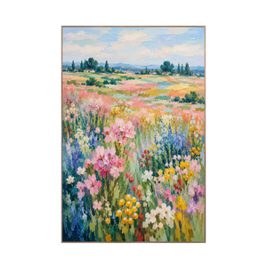 Meadow Glow Floral Wall Art | Oildeco