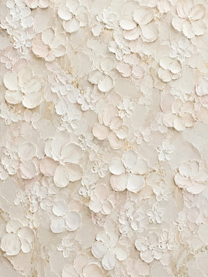 Ivory Garden Relief Wall Art room scene 2 | Oildeco