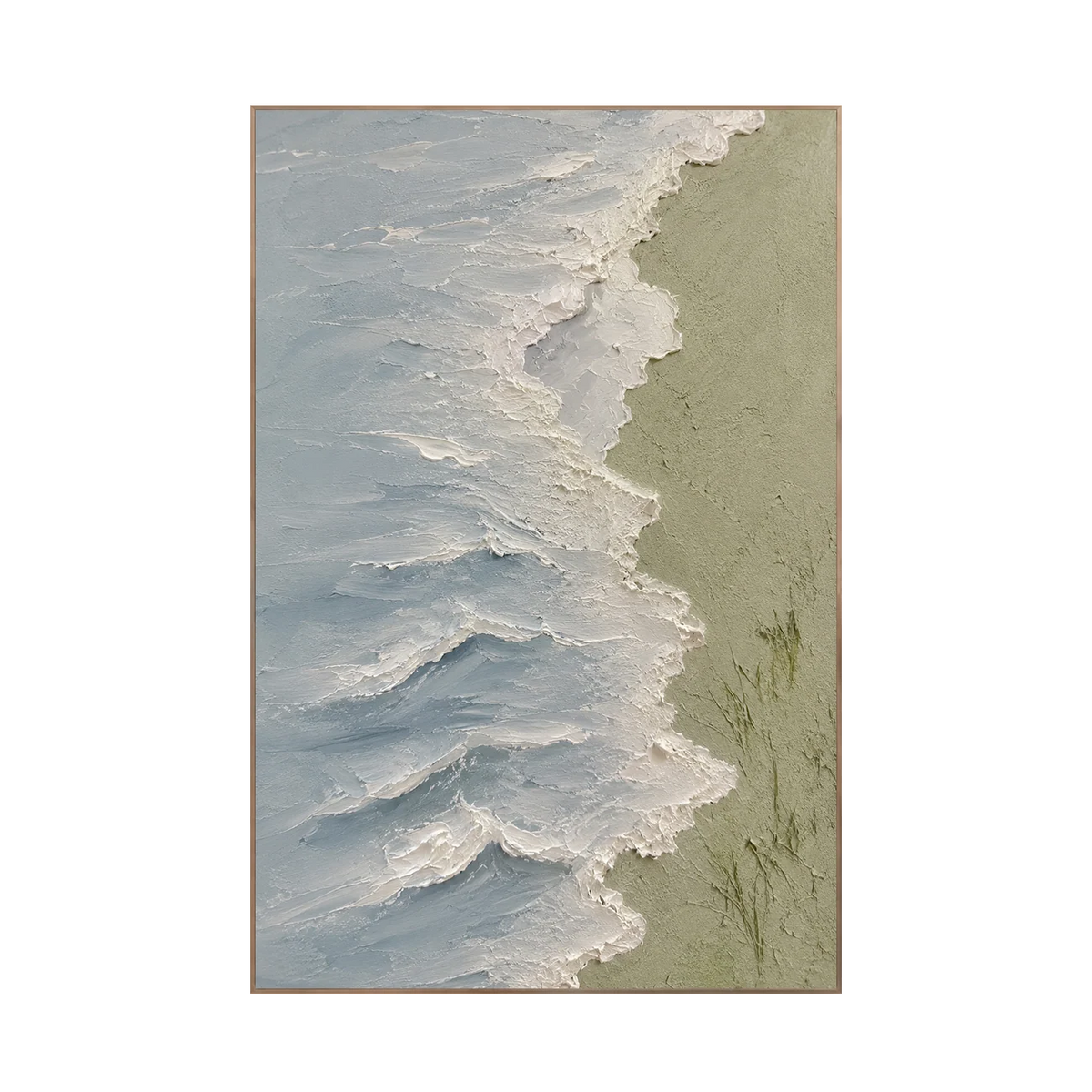 Blue Shore Textured Wall Art