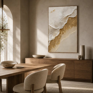 Gilded Ridge Textured Wall Art room scene 5 | Oildeco