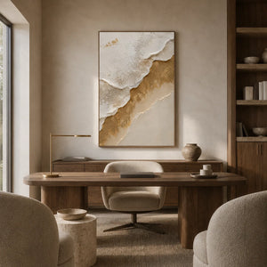 Gilded Ridge Textured Wall Art room scene 6 | Oildeco