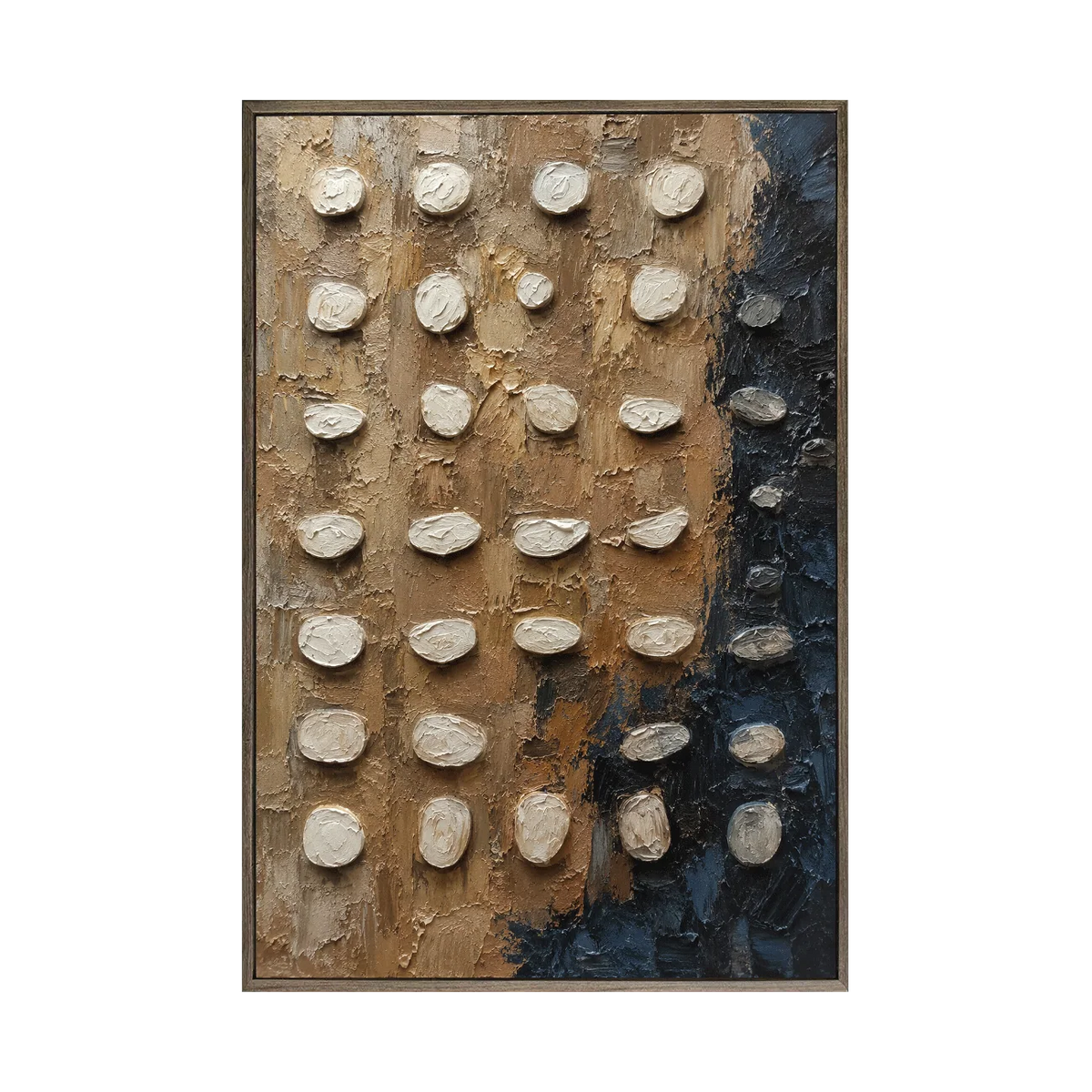 Pebble Grid Textured Wall Art