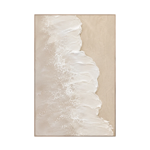 Ivory Cascade Textured Wall Art | Oildeco