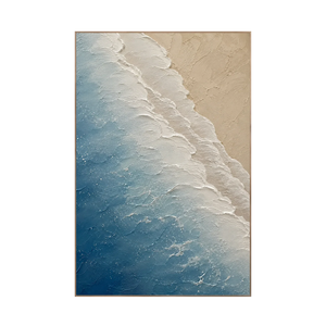Azure Foam Textured Wall Art | Oildeco