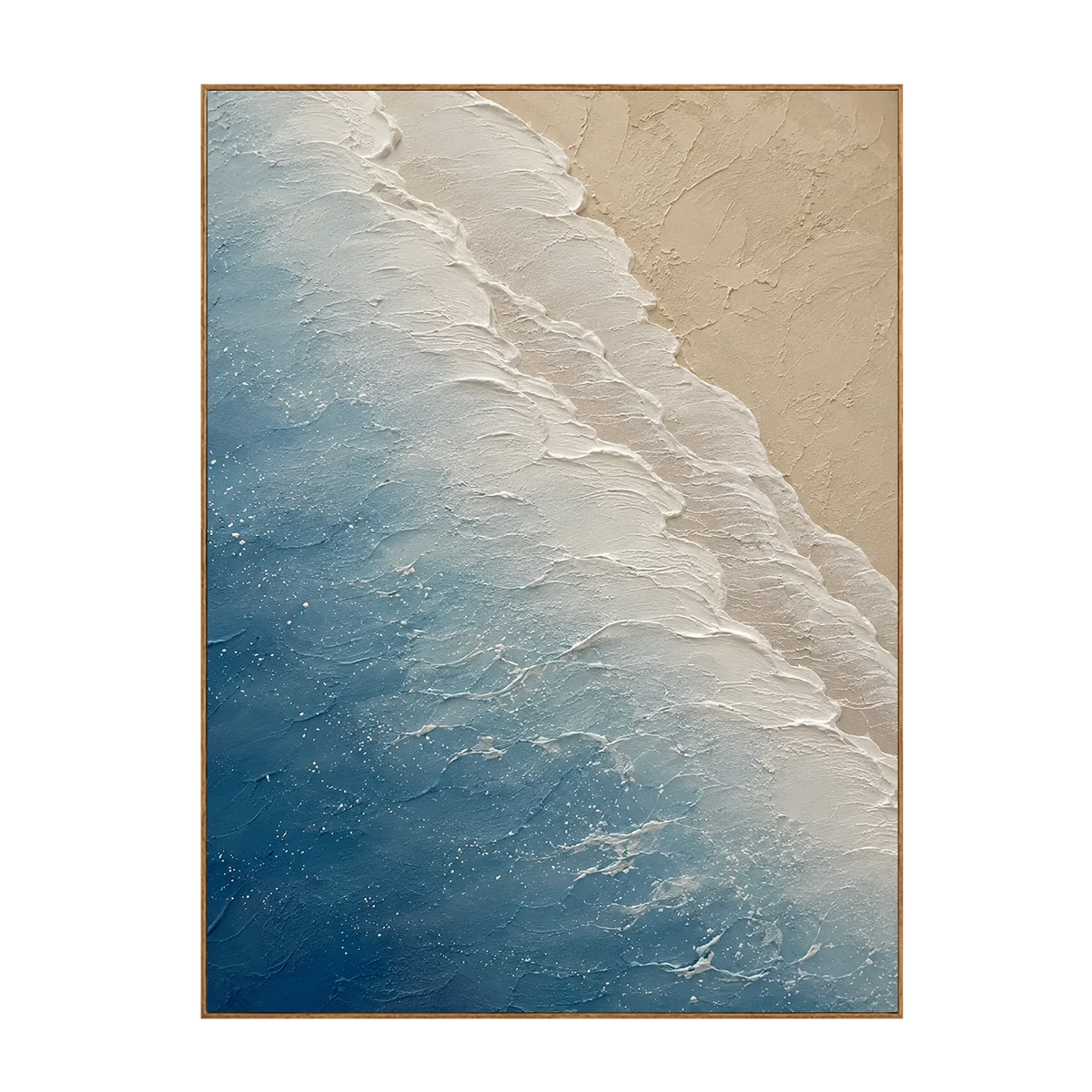 Cuadro de pared texturizado Azure Foam