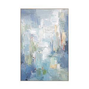 Blue Mist Cityscape Wall Art | Oildeco