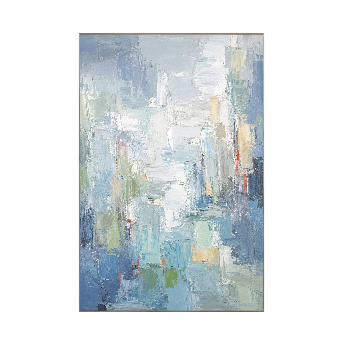 Blue Mist Cityscape Wall Art