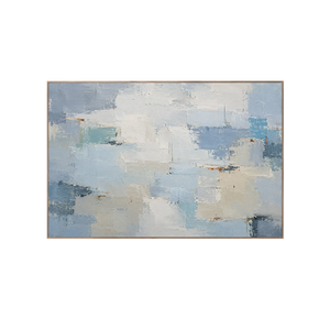 Blue Horizon Panoramic Wall Art | Oildeco