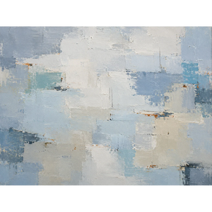 Blue Horizon Panoramic Wall Art | Oildeco