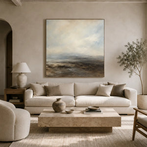 Quiet Shore Landscape Wall Art room scene 1 | Oildeco
