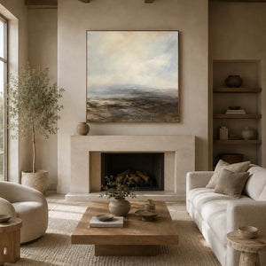 Quiet Shore Landscape Wall Art room scene 2 | Oildeco