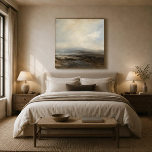 Quiet Shore Landscape Wall Art room scene 4 | Oildeco