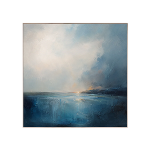 Blue Tide Seascape Wall Art | Oildeco