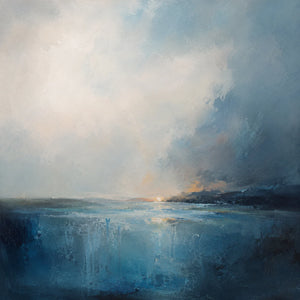 Blue Tide Seascape Wall Art | Oildeco