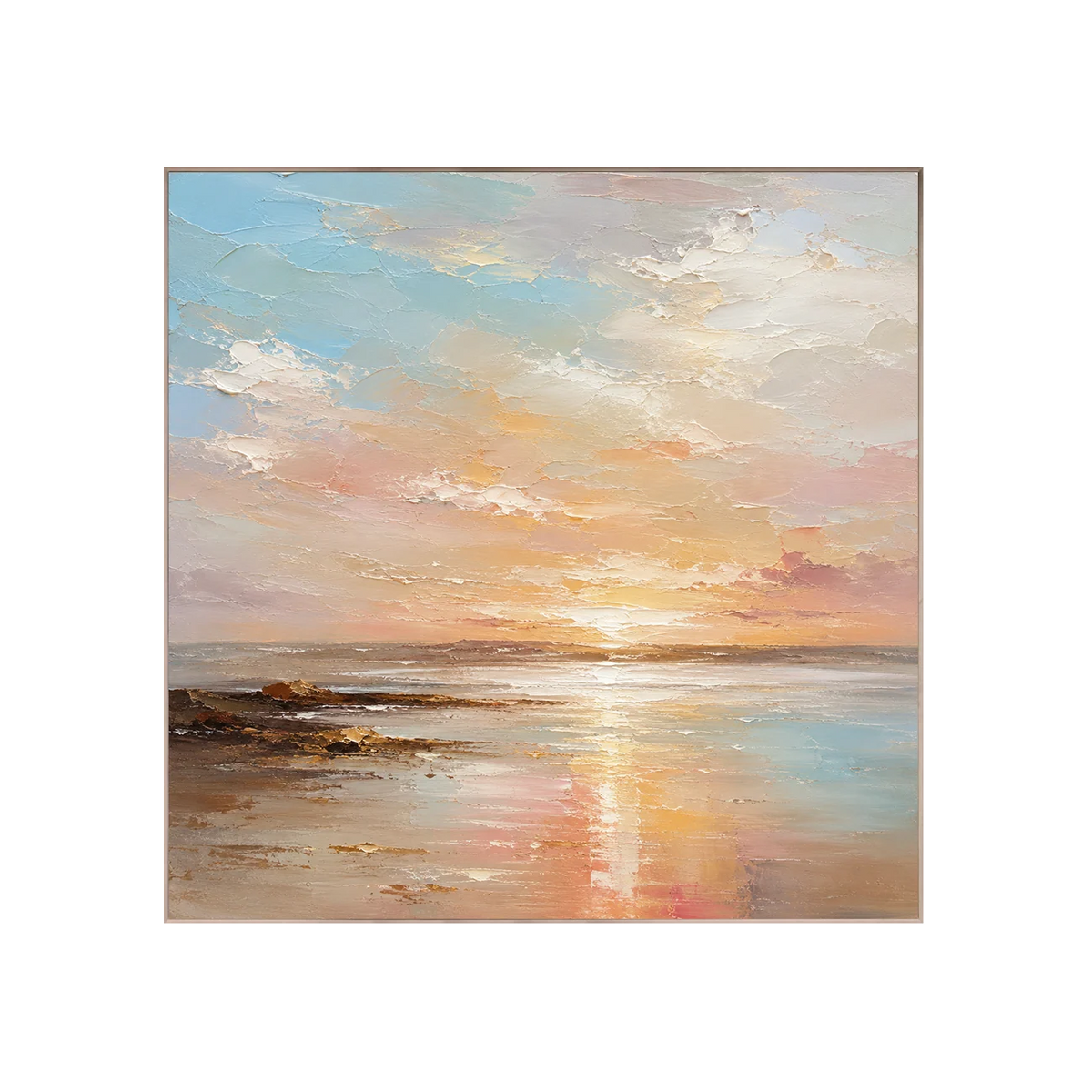 Pastel Tide Seascape Wall Art