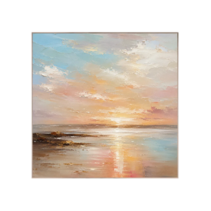 Pastel Tide Seascape Wall Art room scene 6 | Oildeco
