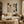 Palm Figures Abstract Wall Art room scene 2 | Oildeco