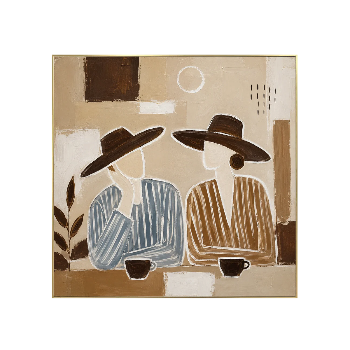 Desert Figures Abstract Wall Art