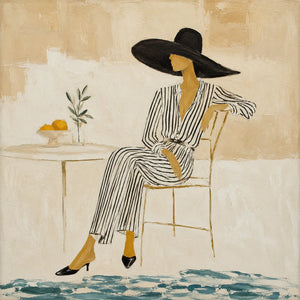 Coastal Muse Figure Wall Art | Oildeco