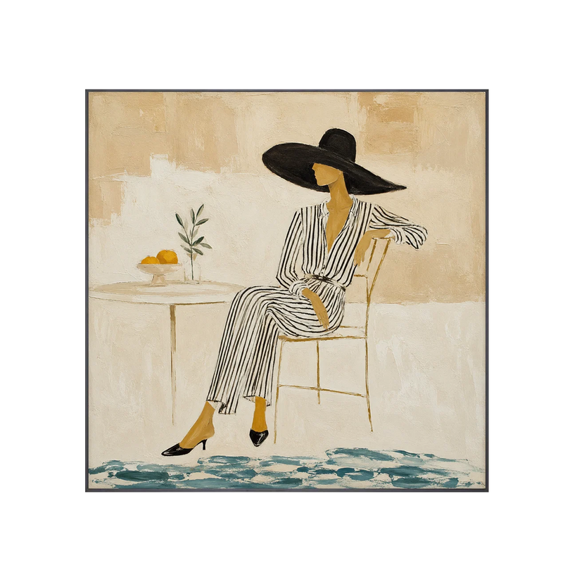 Coastal Muse Figure Wall Art | Oildeco