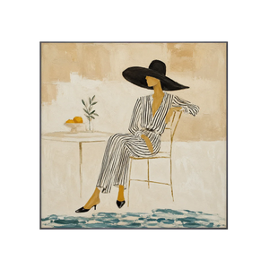 Coastal Muse Figure Wall Art room scene 6 | Oildeco