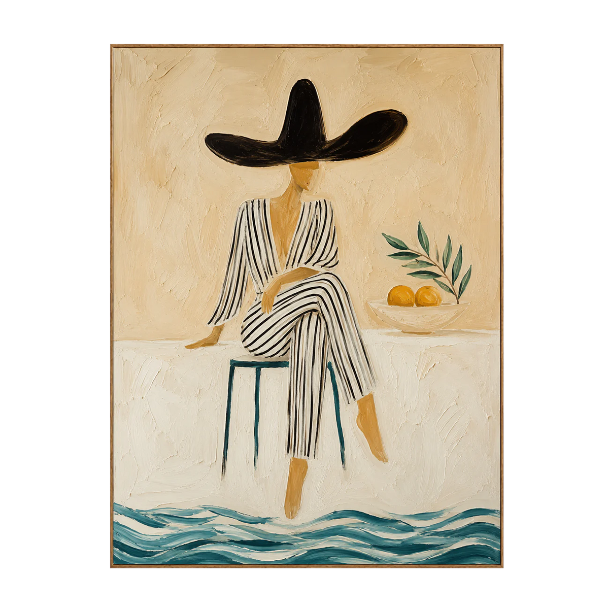 Arte Mural de Figura Musa Cítrica