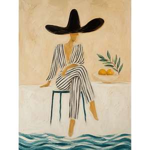 Citrus Muse Figure Wall Art | Oildeco