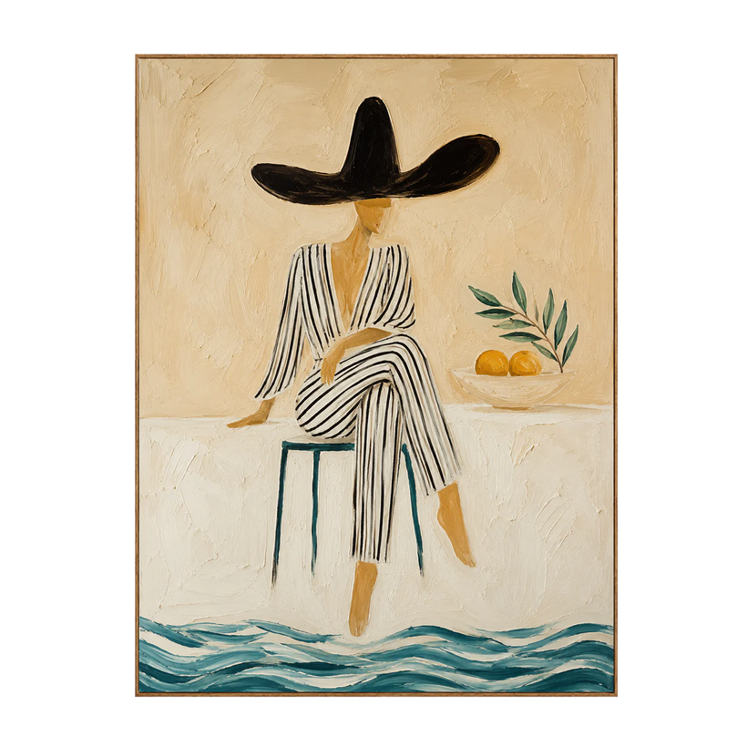 Citrus Muse Figure Wall Art | OILDECO