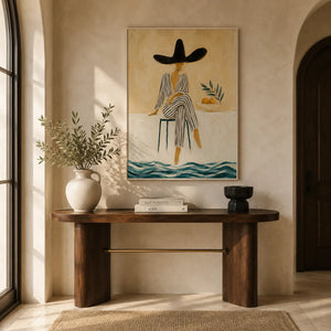Citrus Muse Figure Wall Art room scene 2 | Oildeco