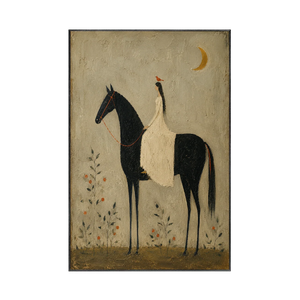 Moonlit Rider Horse Wall Art | Oildeco