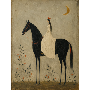 Moonlit Rider Horse Wall Art | Oildeco