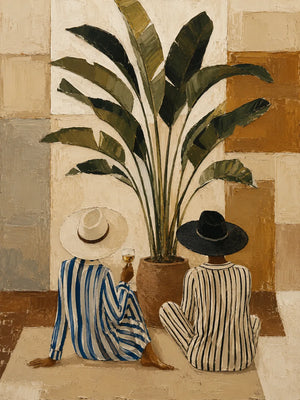 Tropical Vessel Still Life Wall Art artwork view | Oildeco