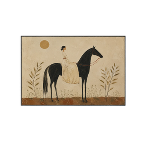 Sunlit Rider Horse Wall Art | Oildeco