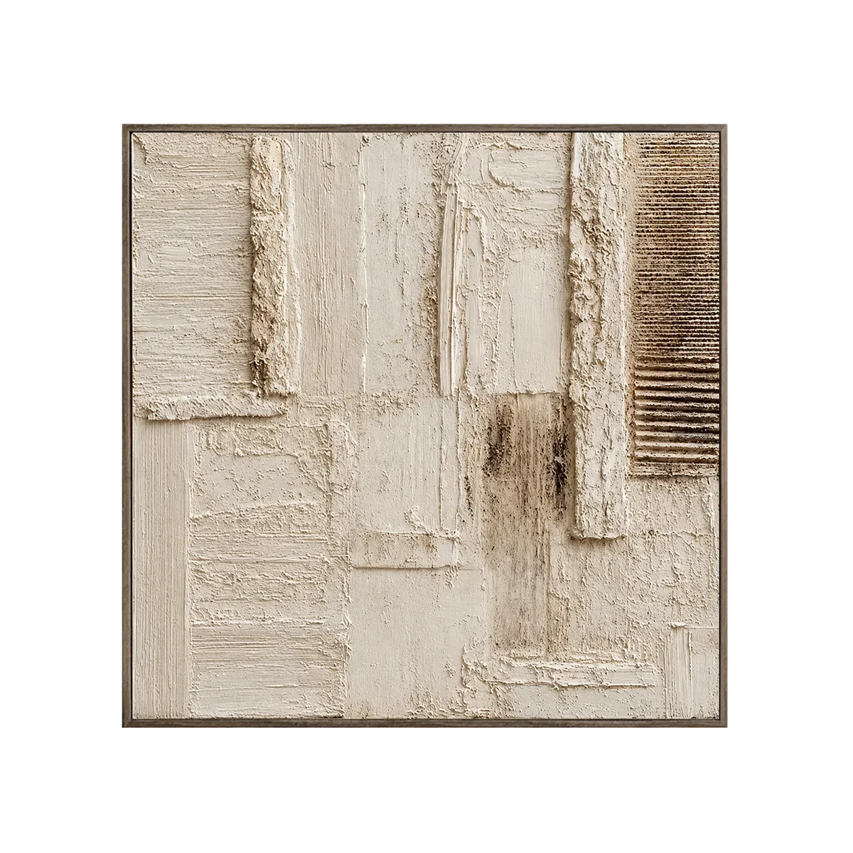 Arte de pared texturizado con bloques tejidos